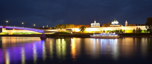 Kremlin is the historical center of Veliky Novgorod