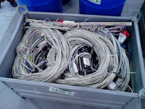 Промаркированные кабельные бухты установки SANS-2