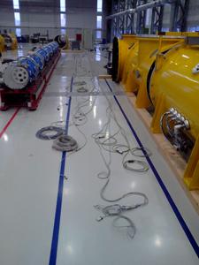 Подключение кабелей к узлам установки SANS-2